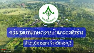 กลุ่มแม่บ้านเกษตรกรบ้านคลองหัวช้าง อำเภอวิหารแดง จังหวัดสระบุรี