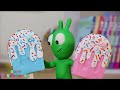 pea pea discovers coloful watermelon vending machine u0026 sweets candy toys pea pea funny adventures