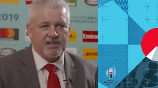 Wales coach Warren Gatland reacts to Rugby World Cup draw