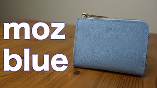 【雑誌付録】ムック本　moz Cowhide Compact Wallet BOOK pale blue　開封レビュー