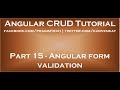 Angular form validation