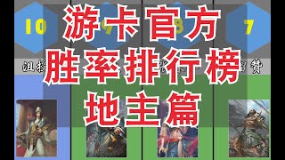 【三国杀斗地主】游卡后台的胜率数据！