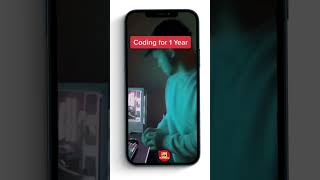 Coding for 1 month VS Coding for 1 year 😂 #funnyshorts