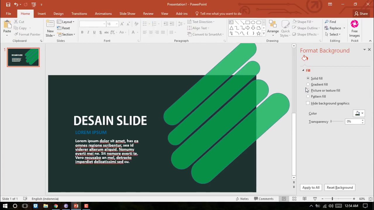 Tutorial Cara Merancang Slide Power Point Keren | Desain Slide ...