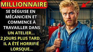 UN MILLIONNAIRE SE DÉGUISÉ EN MÉCANICIEN ET COMMENCE À TRAVAILLER DANS UN ATELIER...