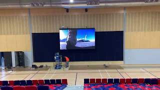 Large screen video wall (LED Pixel) - commissioning demonstration (short)