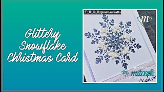 Create a Glittery Snowflake Christmas Card