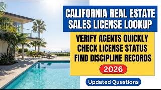 California Real Estate License Lookup 2026: Fast DRE Agent Verification And Status Check