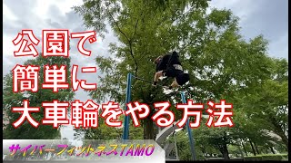 公園で大車輪コツ ベイビージャイアント練習法【ストリートワークアウト・サイバーフィットネスTAMO】