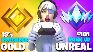 Gold to Unreal SPEEDRUN (Console Fortnite Ranked)