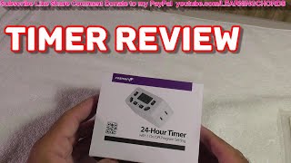 Digital Timer Outlet 24 Hour ON/Off  LCD Display, Plug-in Outlet Timer by Fosmon REVIEW