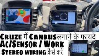 Cruze Stereo Installation | Android Stereo For Chevrolet Cruze | Canbus Fitting | Cruze Modified