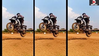 Crazy Drifting at BMW GS Experience Hyderabad MotoVlog #DinosVlogs