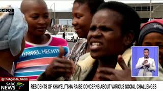 Residents of Khayelitsha raise concerns about various social challenges