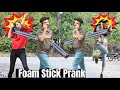 Foam Stick Prank - Funny Reactions @ThatWasCrazy