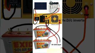 24v.inverter connection \u0026 soler connection l how to connect 24v.dc inverter power supply in out