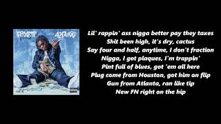 42 Dugg   Not A Rapper LYRICS feat  Lil Baby & Yo Gotti