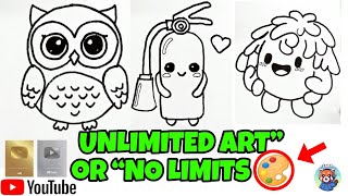 Unlimited Drawing Challenge | No Rules, Just Art #shorts #drawing #art #creativedrawing #unlimited