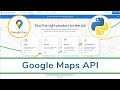 Getting Started With Google Maps API In Python