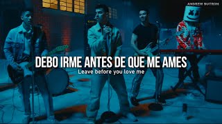 Marshmello, Jonas Brothers - Leave Before You Love Me | Español + Lyrics (VIDEO OFICIAL) HD