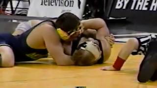 184 All-Americans Jessman Smith Andy Hrovat - Iowa Wrestling vs Michigan NCAA College dual 2002