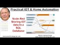 Node-Red Storing IOT data In a SQL Database