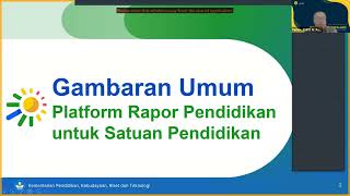 RAPOR PENDIDIKAN DAN PERENCANAAN BERBASIS DATA