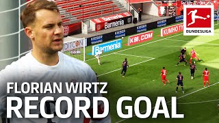 Florian Wirtz Scores vs. Manuel Neuer | New Youngest Goalscorer in Bundesliga History
