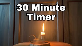 30 Minute Timer | Candle Melting Timelapse | Relaxation & Mindfulness for Classroom and Meditation