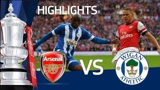 ARSENAL VS WIGAN ATHLETIC 1-1 (ARSENAL WIN ON PENALTIES): Goals and highlights FA Cup Semi Final