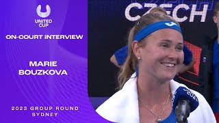 Maria Bouzkova On-Court Interview | United Cup 2023 Group C