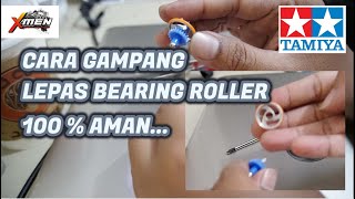 LEPAS BEARING ROLLER TAMIYA. Gampang Kok, Tips & Trik mini 4 wd