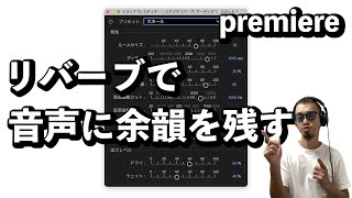 音声にリバーブを掛けて余韻を残す : premiere