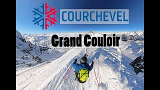 Grand Couloir Courchevel - Legendary Black Run (Max Gradient 85%) -  1st Attempt