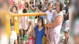 Filipino Residents Flee Homes As Typhoon Nears