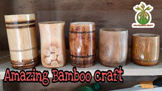 Amazing Bamboo craft. Bamboo cups/glasses/Beer mug making process