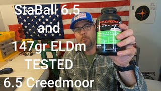 6.5 Creedmoor - StaBall 6.5 and 147gr ELD Match Bullets TESTED