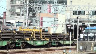 JR貨物　8866レ　EF64 1038号機　次位無動　EF210 16号機　大久保～魚住間　2013年7月