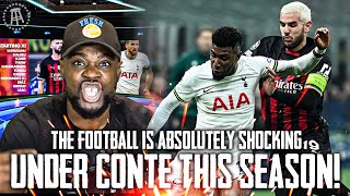 THE FOOTBALL IS ABSOLUTELY SHOCKING UNDER CONTE THIS SEASON! 🤬 AC Milan 1-0 Tottenham EXPRESSIONS
