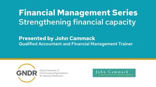 Strengthening financial capacity