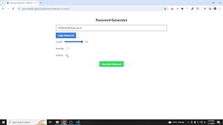 Password Generator using React Js | JavaScript | Tailwind