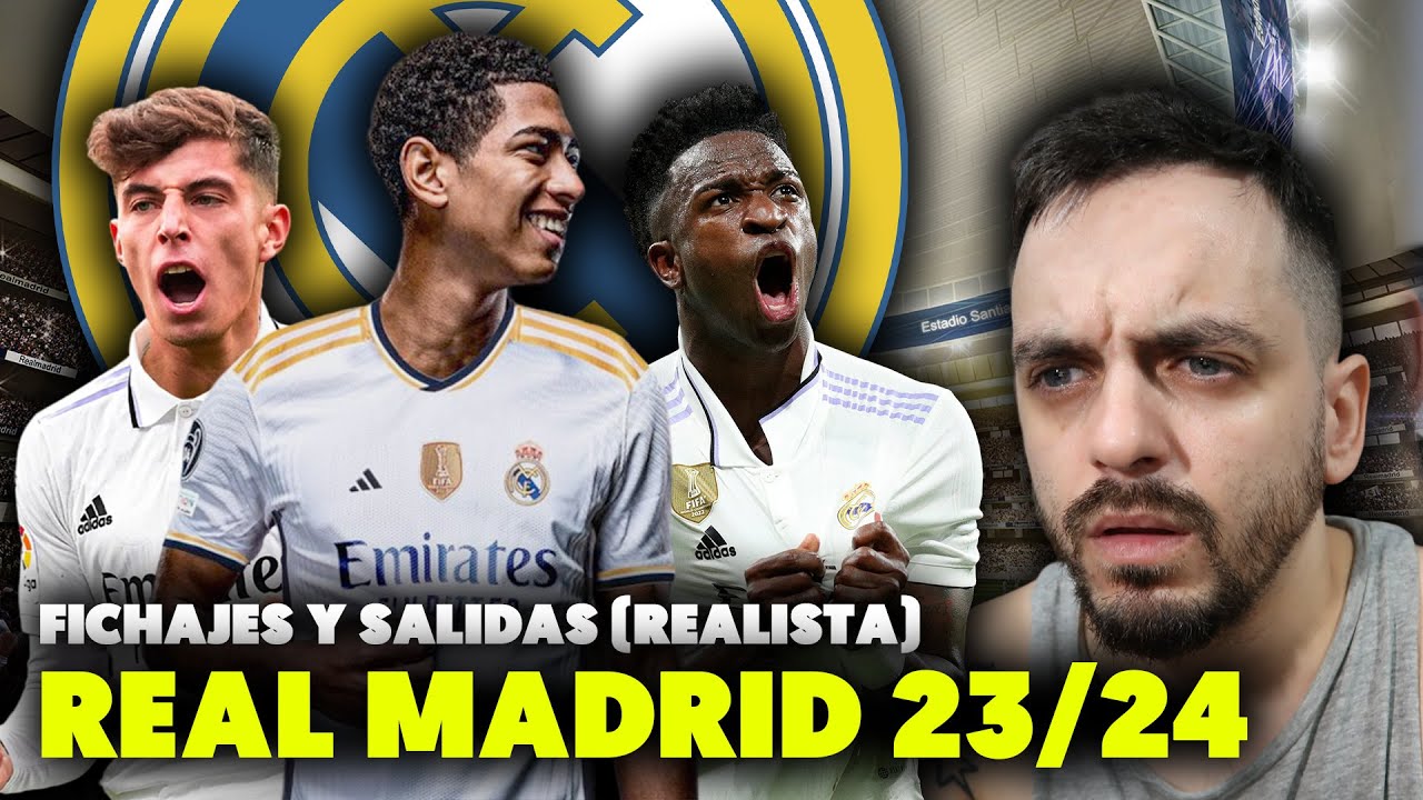 😱ASÍ SERÍA El REAL MADRID 2023/24 · FICHAJES Y SALIDAS (realista ...