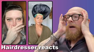 Hairdresser reacts to the CRAZY tik tok Hair fails and wins compilation. #hair #