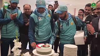 Heartwarming reception at the team hotel in Multan following Pakistan's Victory in the first Test