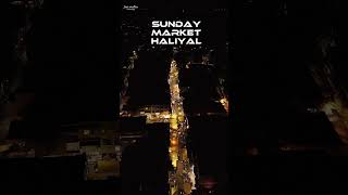 Sunday market in haliyal uttarkannada #music #drone #nature #city #citylife