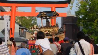 津島　秋祭り2013　小中切 　宮入り