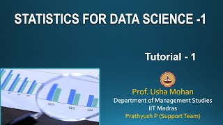 (Tutorial 1) Statistics for Data Science 1