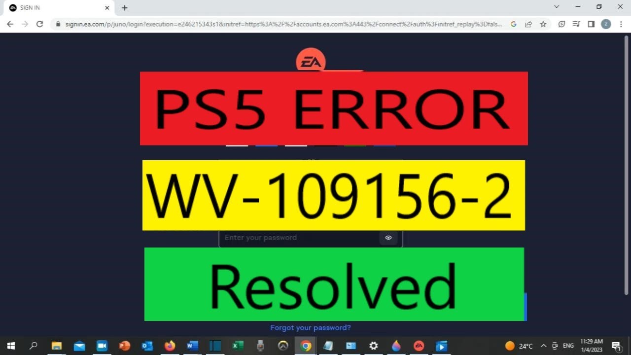 How To Fix Wv 109156 2 On Ps5 Something Went Wrong Wv 109156 2