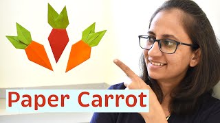 How to Make Paper Carrot  DIY Easy Paper Crafts