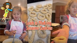 Savory Sesame Cookies FUN Video with Leah